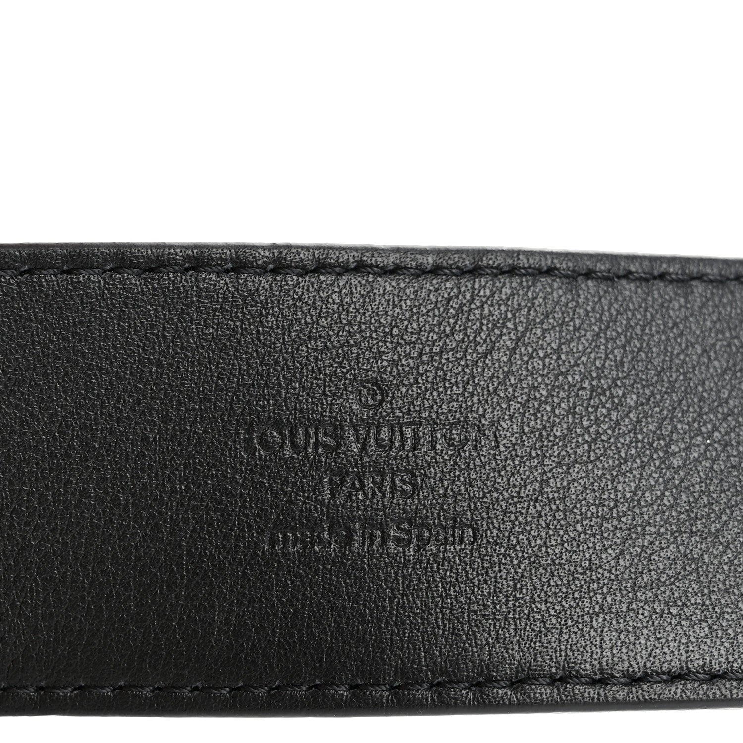 Louis Vuitton Taurillon Calfskin Prism LV Initiales Belt 95 38 Black 5 of 7