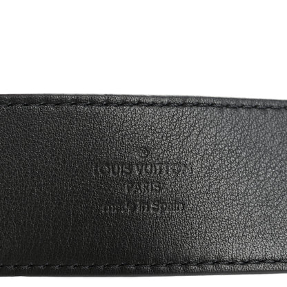 Louis Vuitton Taurillon Calfskin Prism LV Initiales Belt 95 38 Black 5 of 7