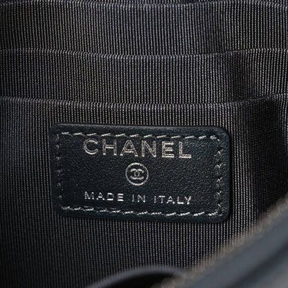 Chanel Caviar Quilted Mademoiselle Vintage Zip Pouch Grey 6 of 7
