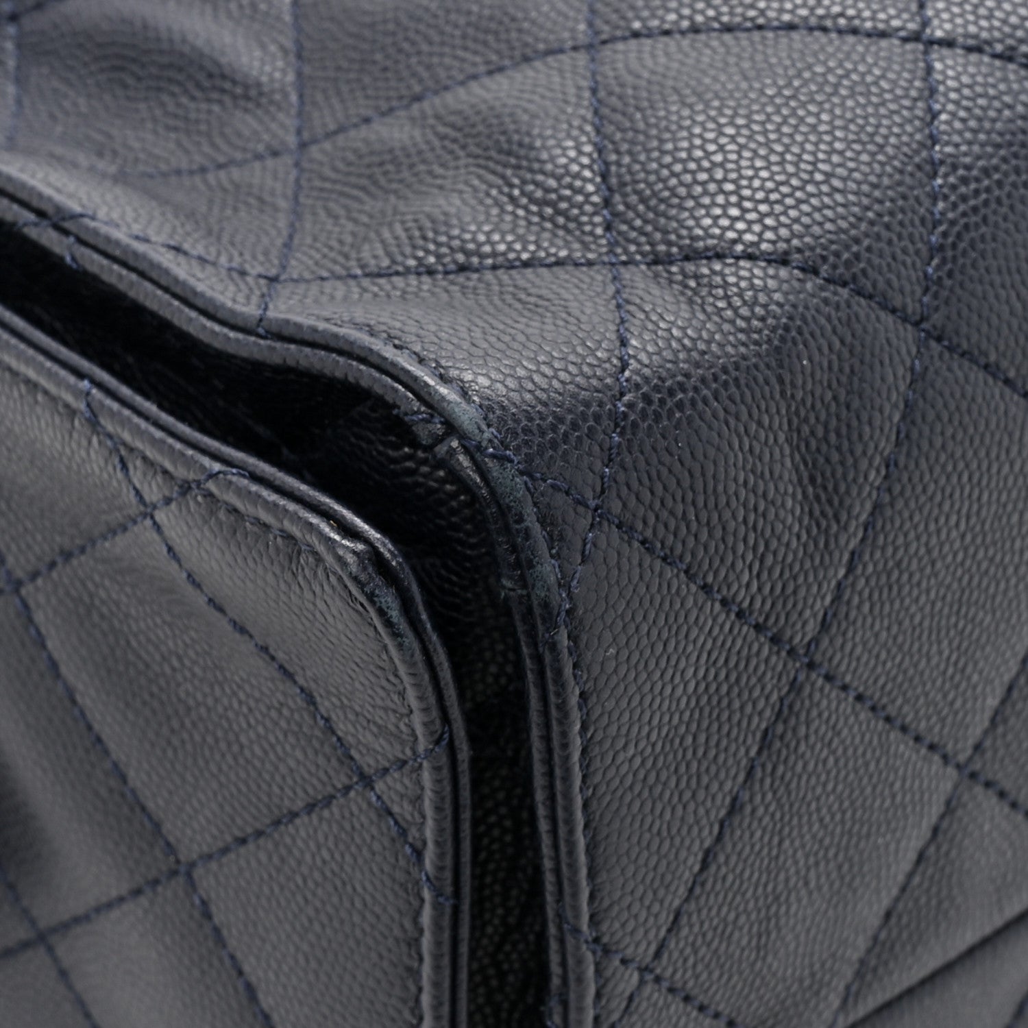 Chanel Caviar Quilted Medium Chanel 25 Handbag Dark Navy 12 of 14
