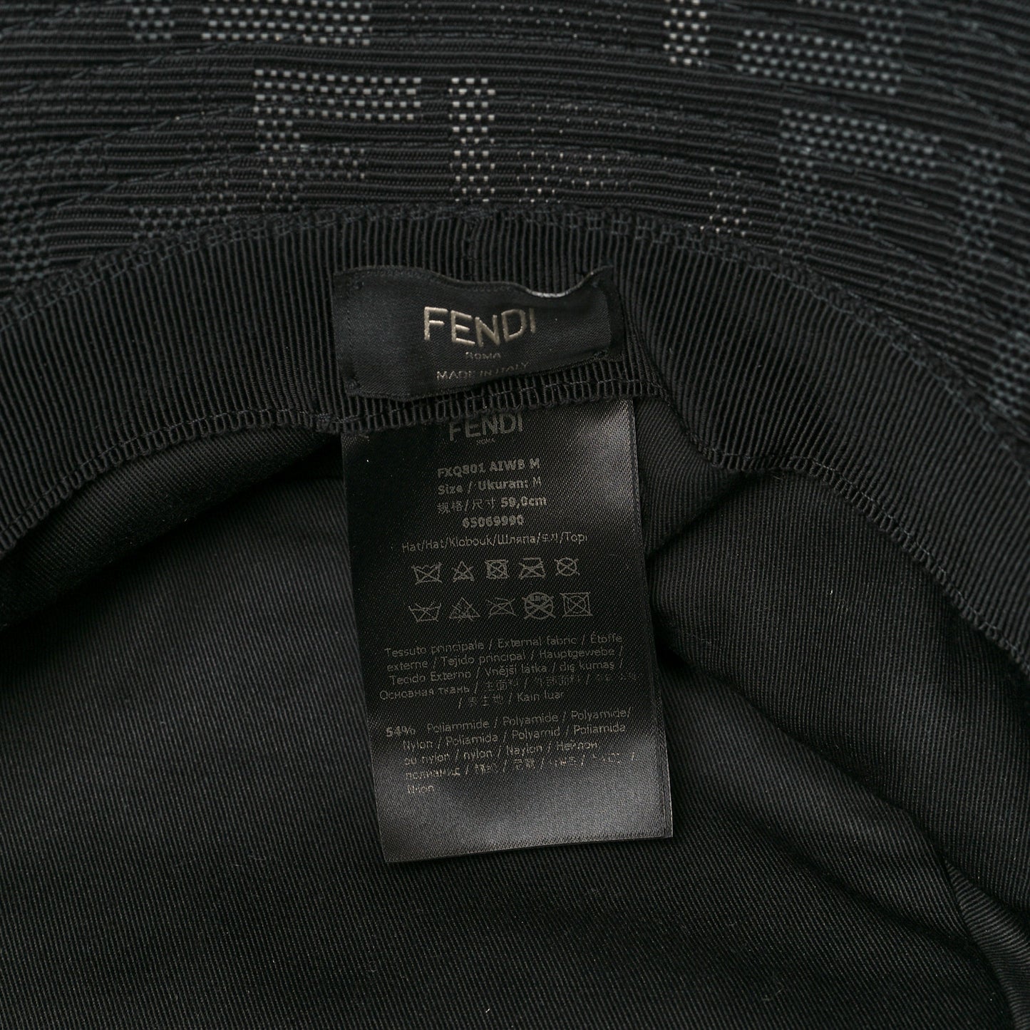 Nylon Zucca FF Bucket Hat M Black