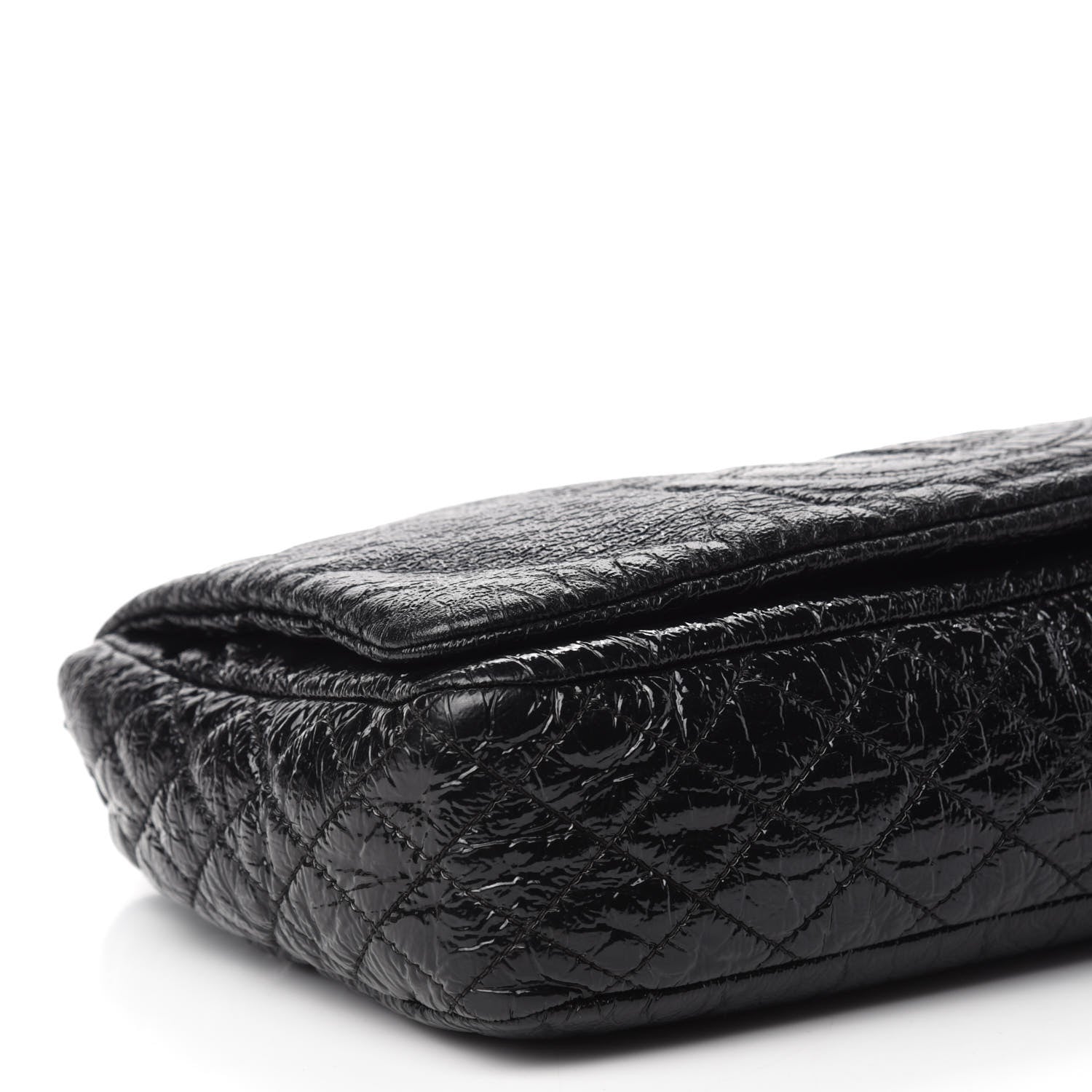 Chanel Vinyl Medium Rock and Chain Flap Black 6 of 10