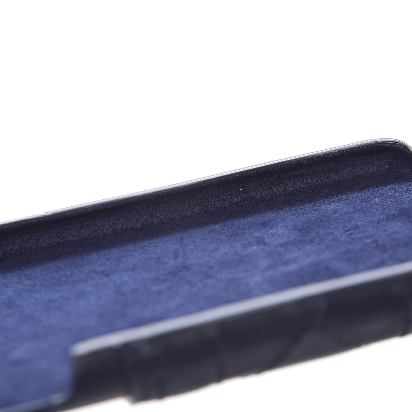 Lambskin Cannage Lady Dior Tech iPhone X XS Case Blue Indigo