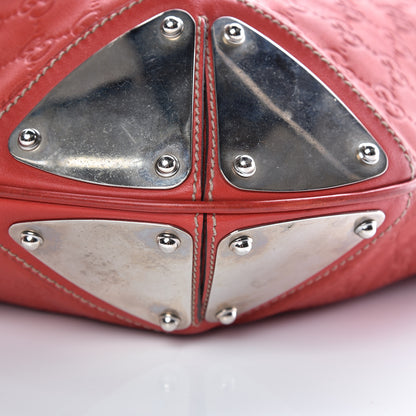 Gucci Guccissima Large Indy Top Handle Hobo Red 6 of 12