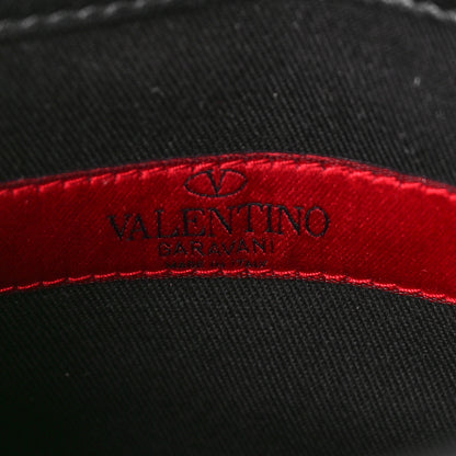 Valentino Garavani VALENTINO GARAVANI Vitello Mini Rockstud Flap Wallet on Strap Black 6 of 8