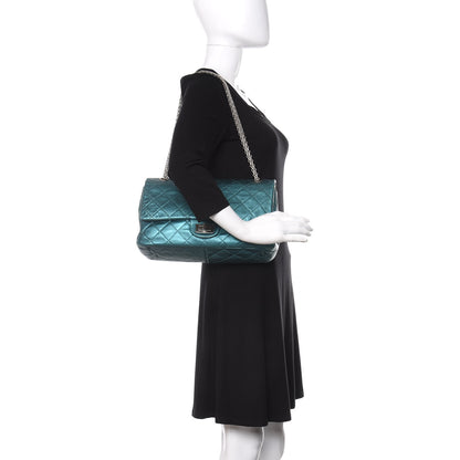 Chanel Metallic Calfskin Quilted 2.55 Reissue 227 Flap Turquoise 2 of 15