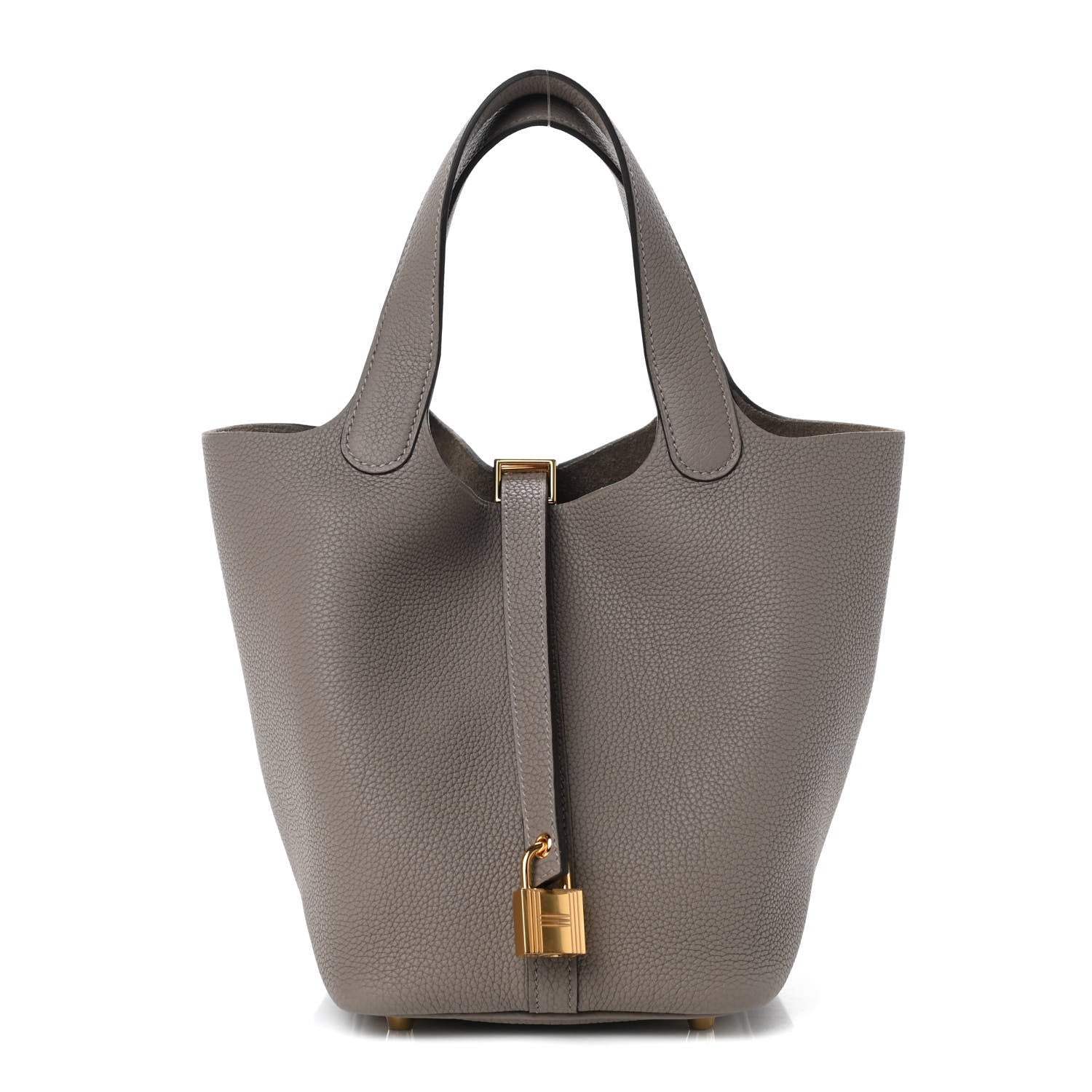 Hermes Taurillon Clemence Picotin Lock 18 PM Gris Asphalte 1 of 11