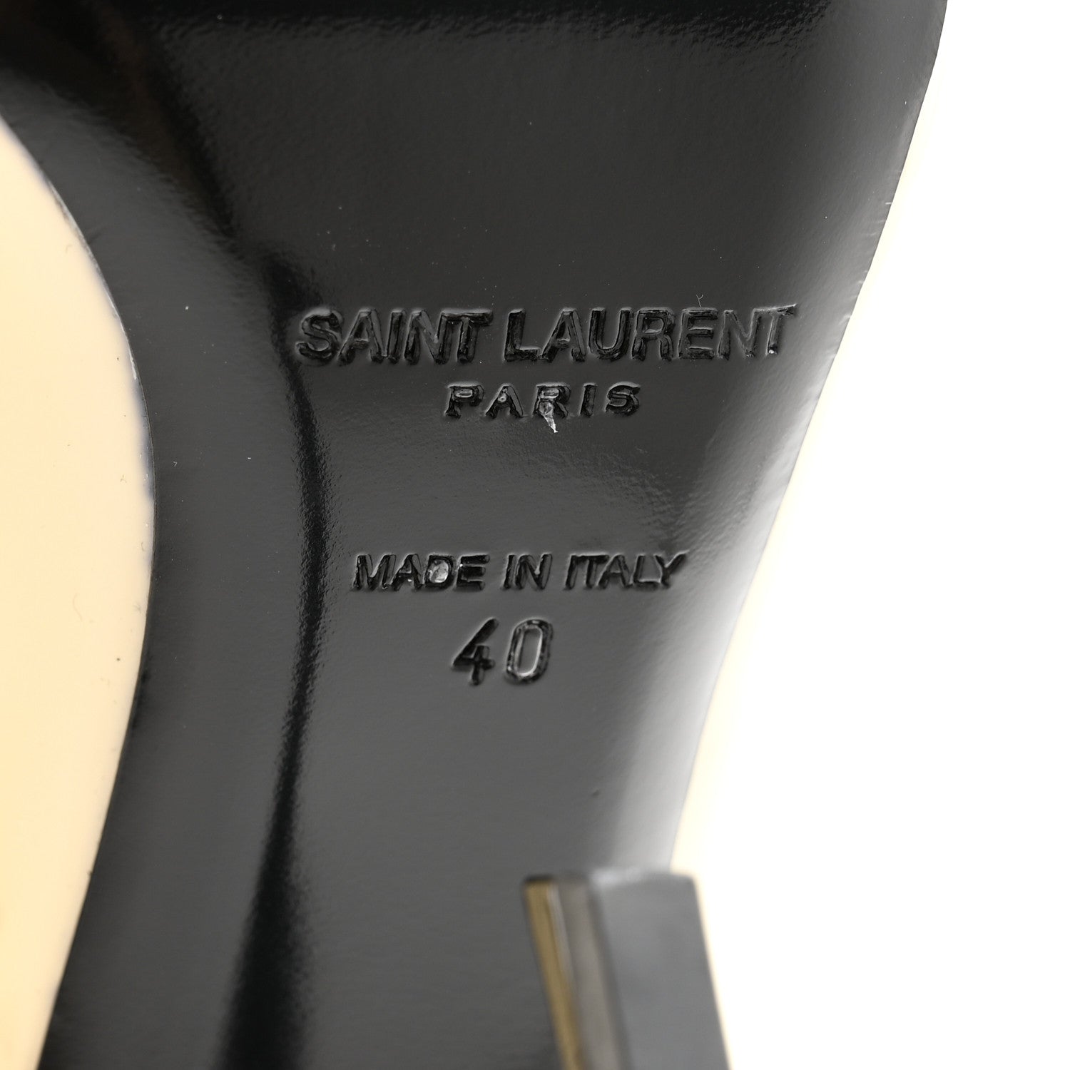 Saint Laurent Patent Opyum 100 Pumps 40 Neutro 7 of 11