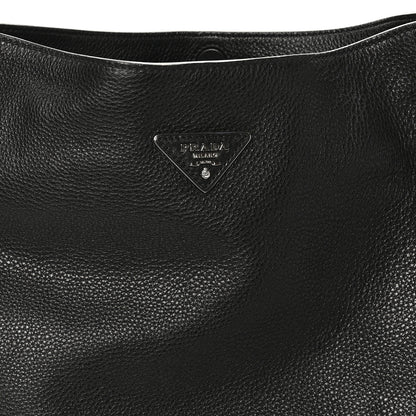 Prada Vitello Daino Hobo Black 7 of 9