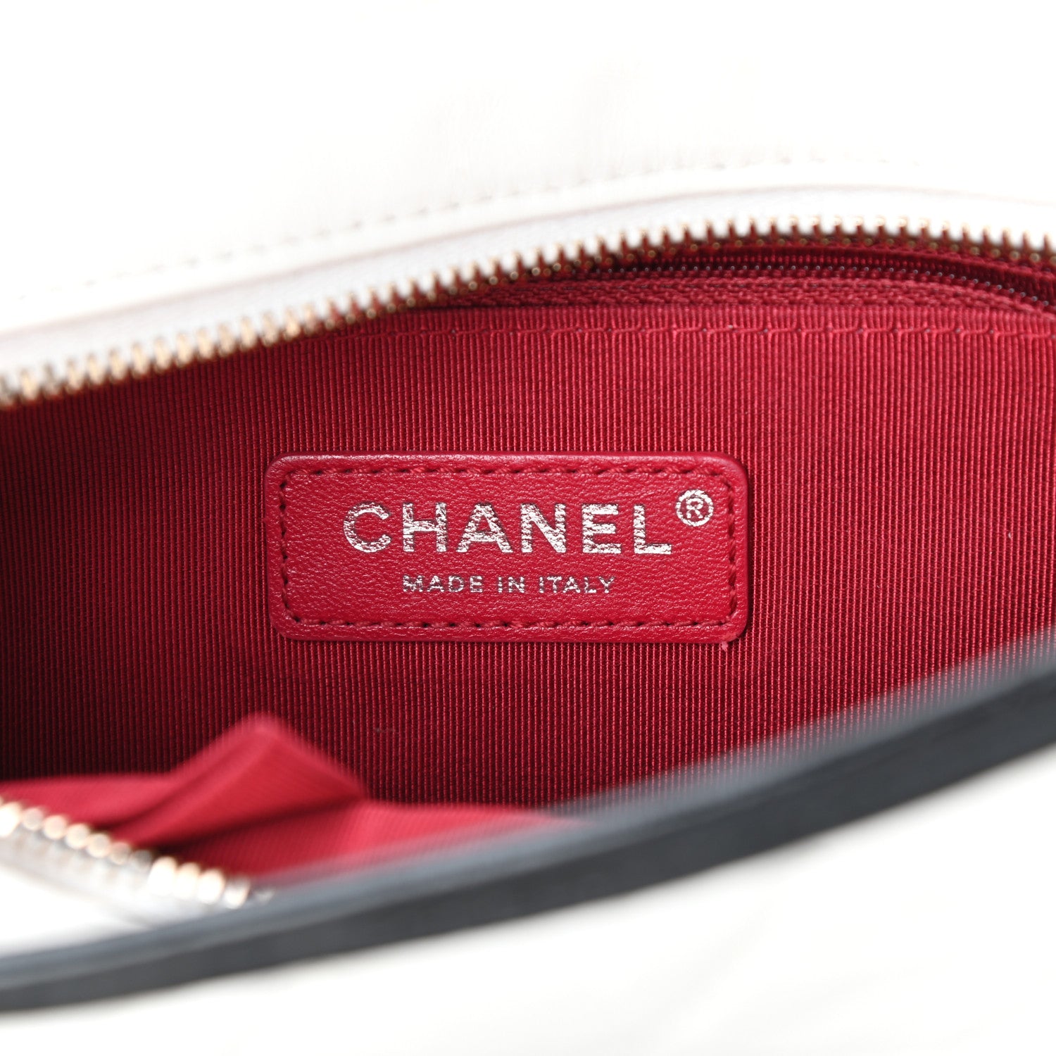 Chanel Aged Calfskin Quilted Small Gabrielle Hobo Black White 6 of 10
