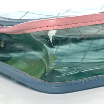 Chanel Lambskin PVC Quilted Mini Coco Splash Flap Blue Green 9 of 12