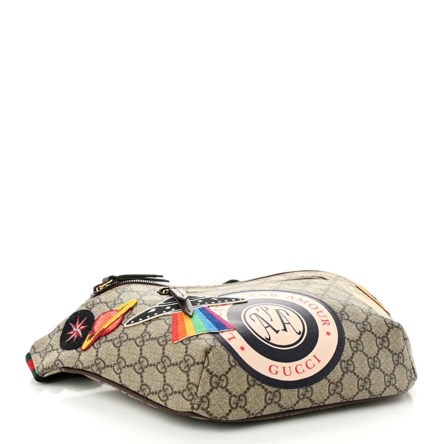GG Supreme Monogram Courrier Belt Bag Beige New Acero