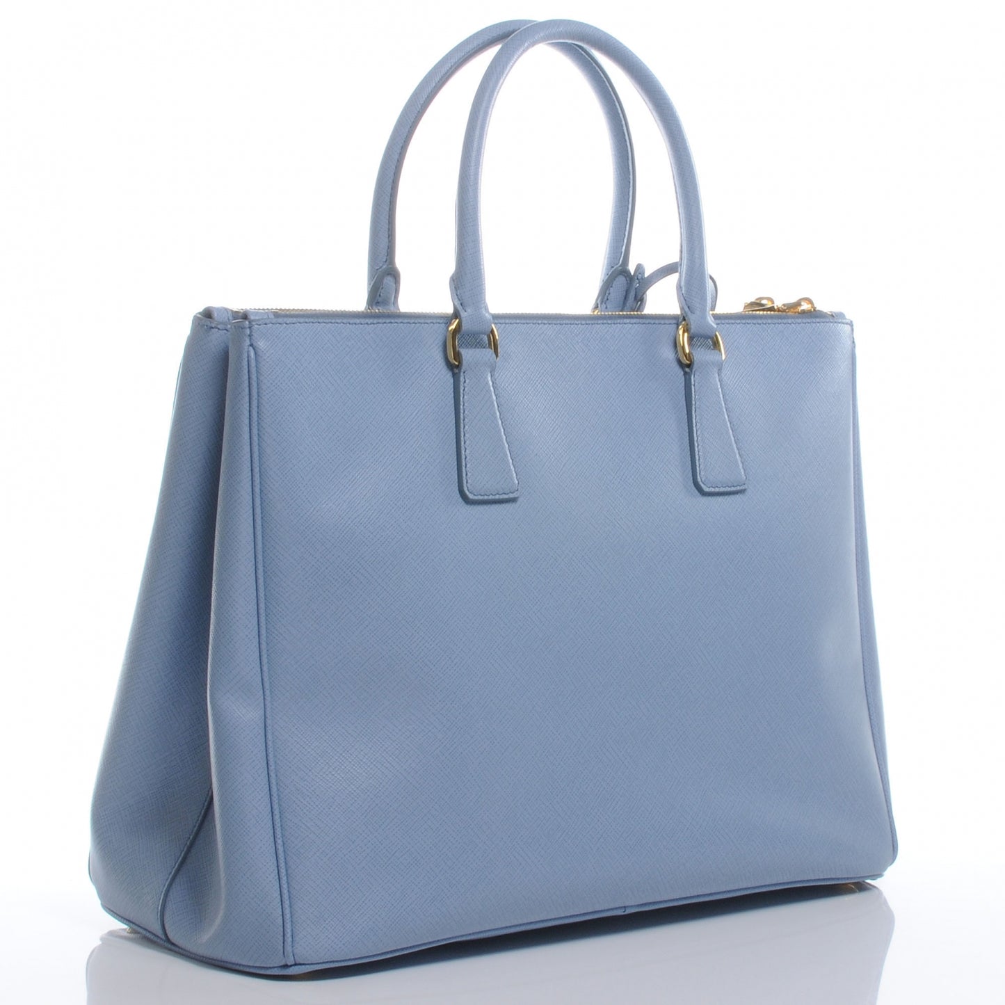 Saffiano Lux Large Galleria Double Zip Tote Astrale