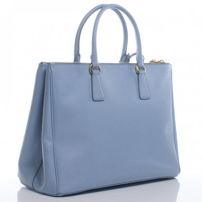 Prada Saffiano Lux Large Galleria Double Zip Tote Astrale 4 of 9