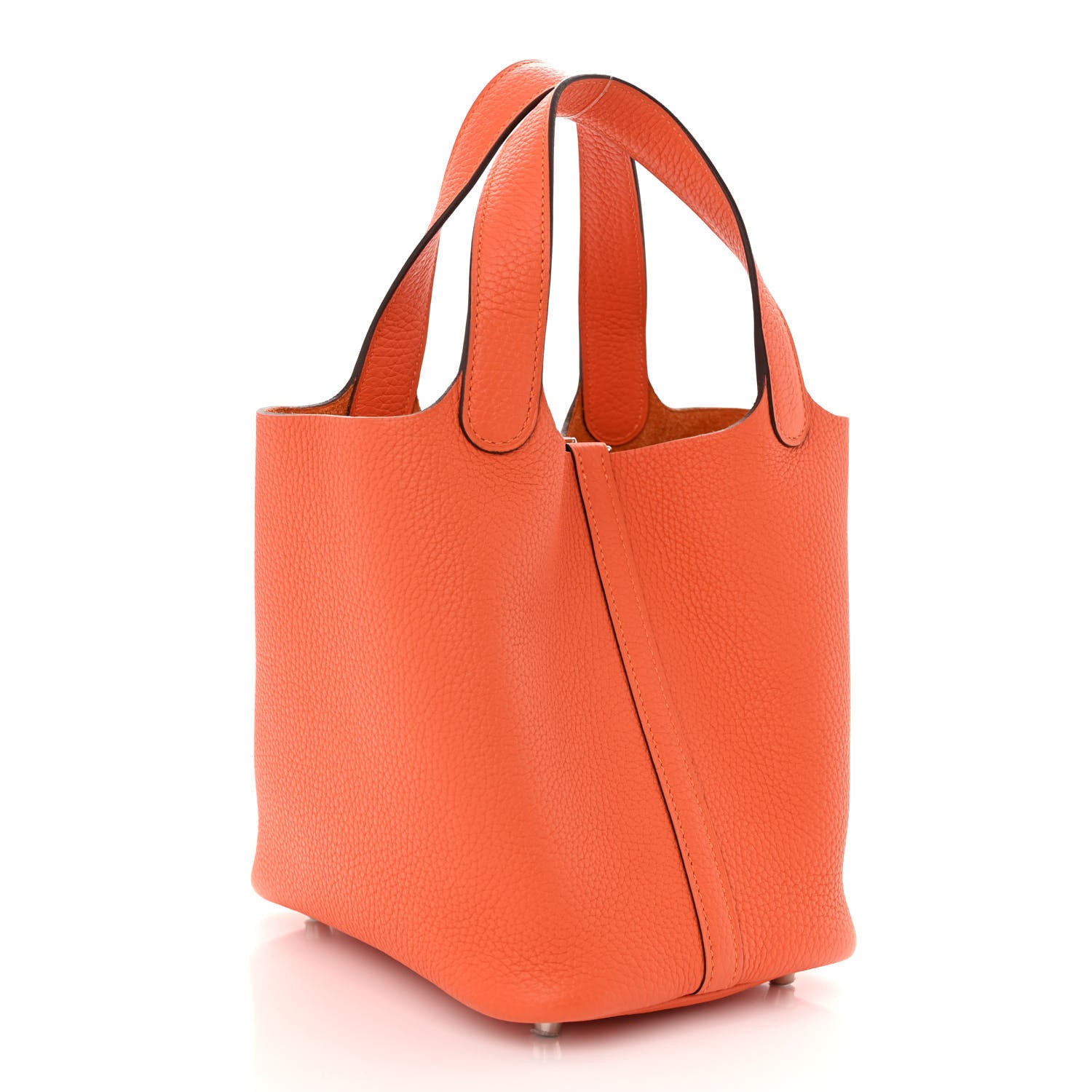 Hermes Taurillon Clemence Picotin Lock 18 PM Orange 3 of 11
