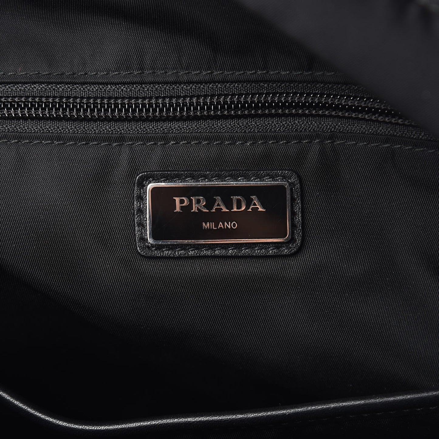 Tessuto Nylon Crossbody Bag Black
