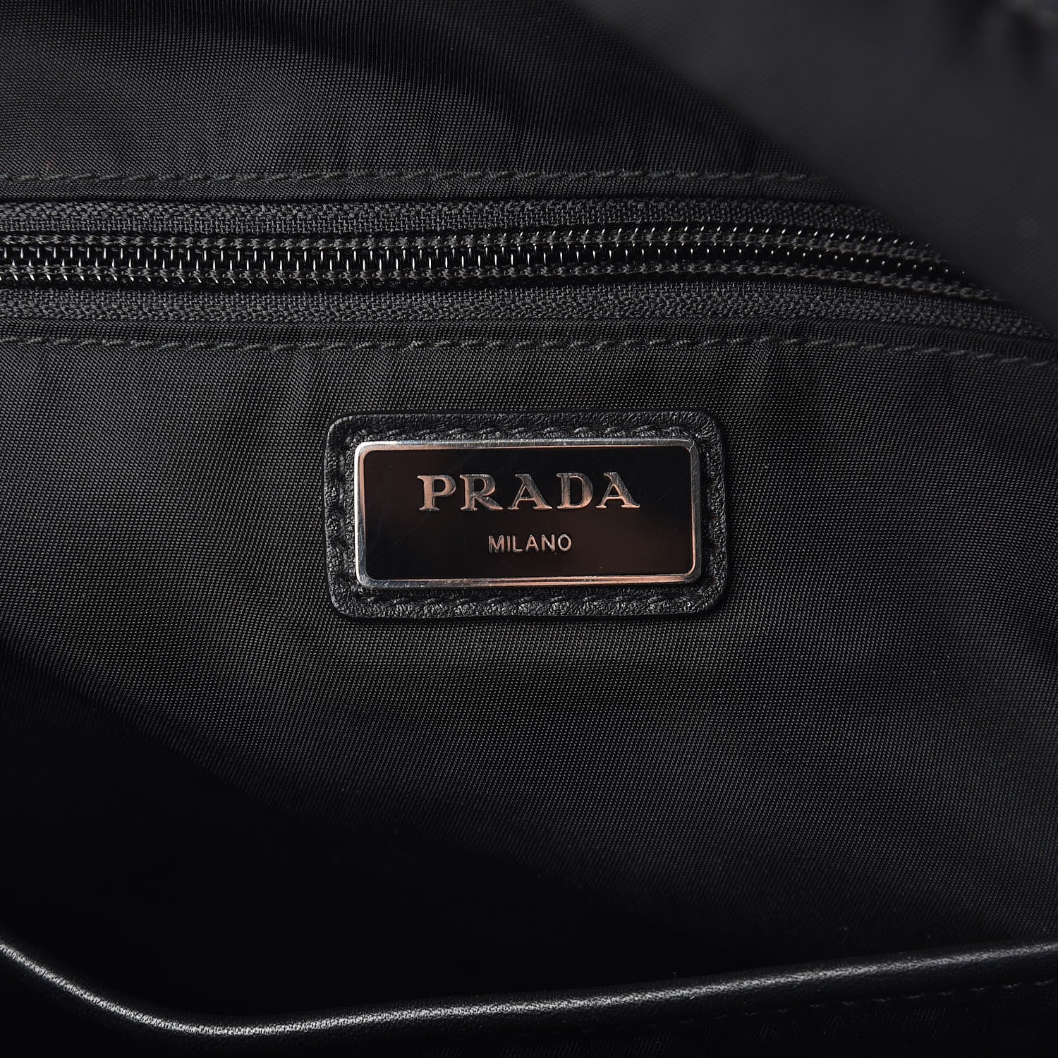 Prada Tessuto Nylon Crossbody Bag Black 6 of 9
