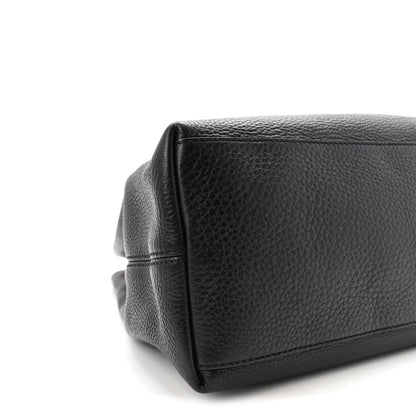 Gucci Pebbled Calfskin Medium Soho Chain Shoulder Bag Black 9 of 10