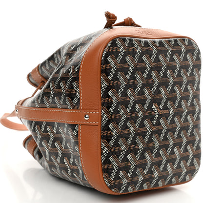 Goyard Goyardine Petit Flot Bucket Bag PM Black Gold 5 of 9