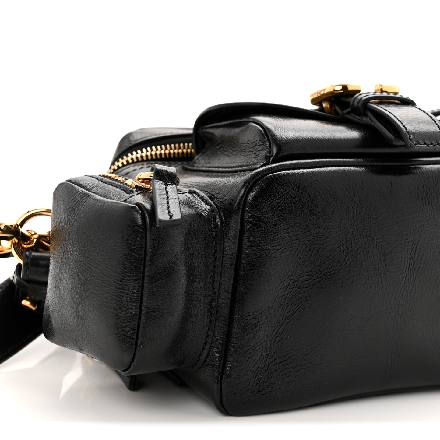 Shiny Buffalo Small Double Carry Camera Bag Black