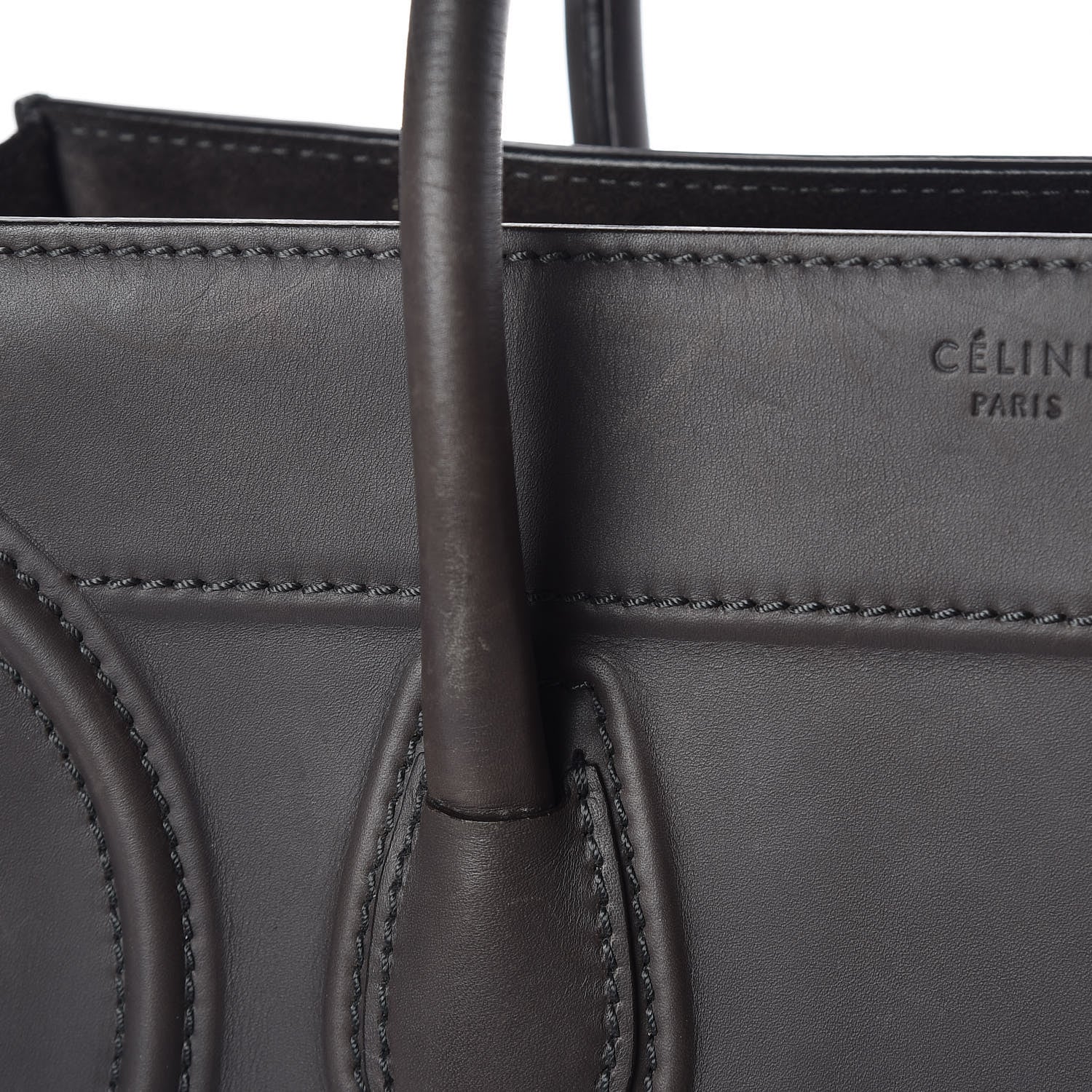 Celine Smooth Calfskin Medium Phantom Luggage Grey 9 of 11