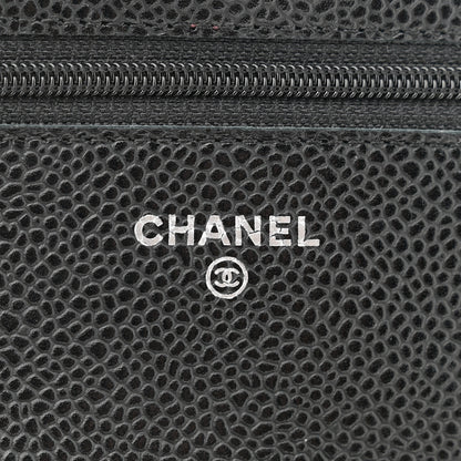 Chanel Caviar Quilted Wallet On Chain WOC Black 6 of 11