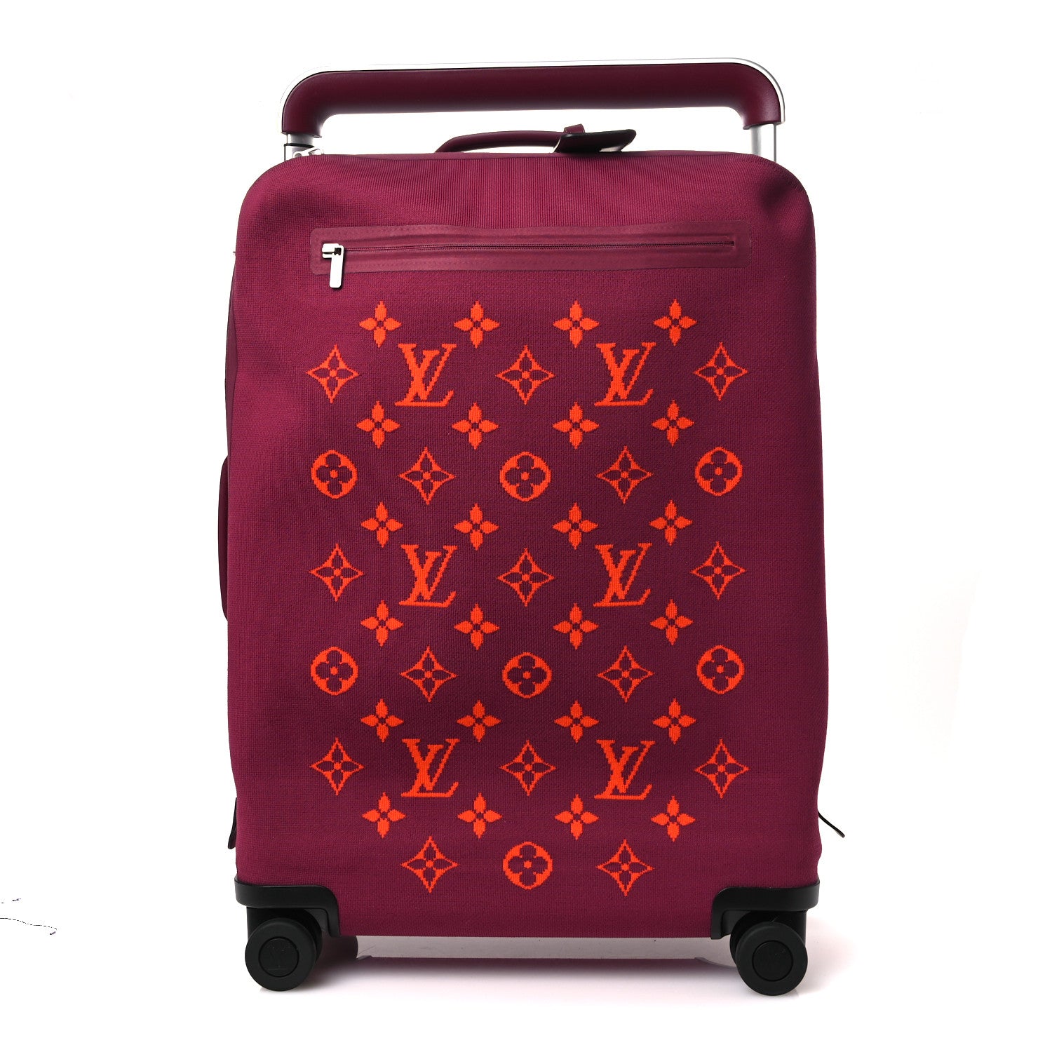 Louis Vuitton Knit Monogram Horizon Soft 55 Suitcase Fuchsia 3 of 33