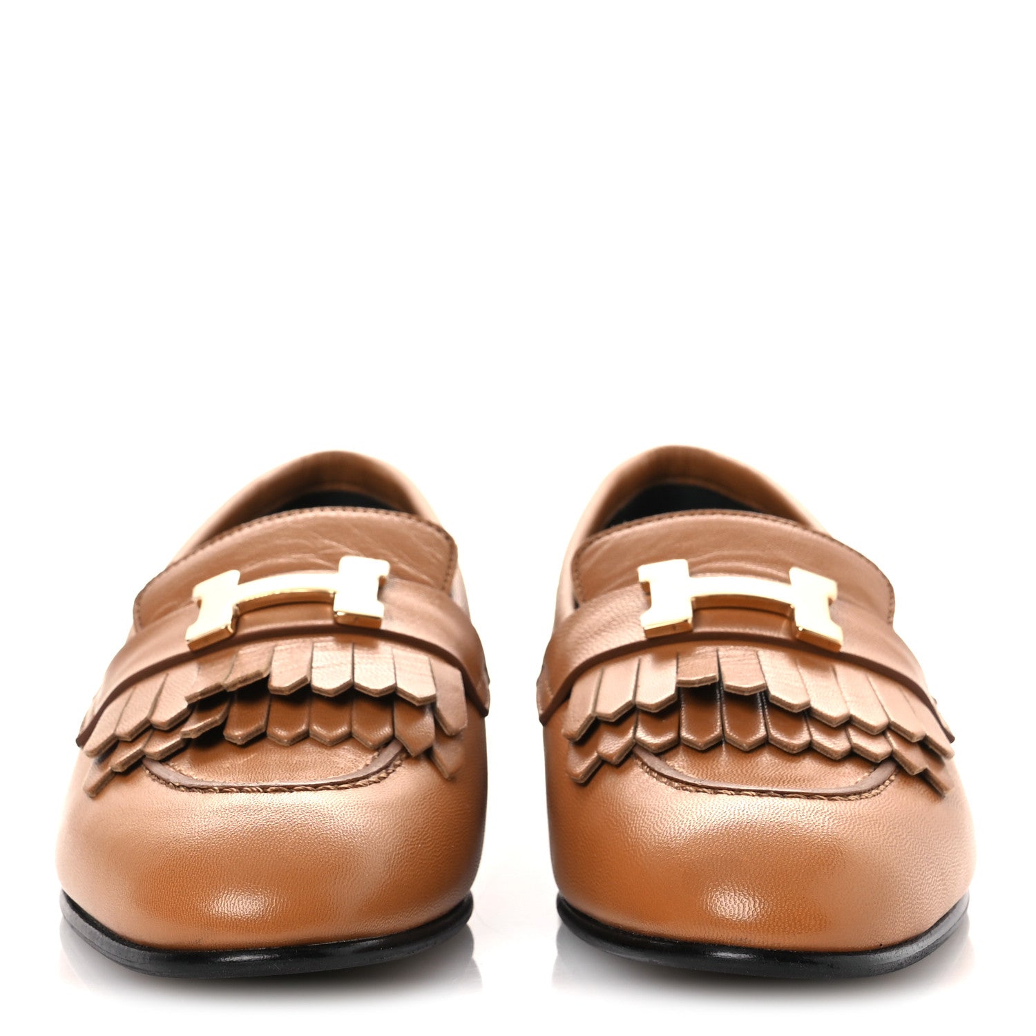 Hermes Goatskin Womens Royal Loafers 36 Naturel 3 of 13