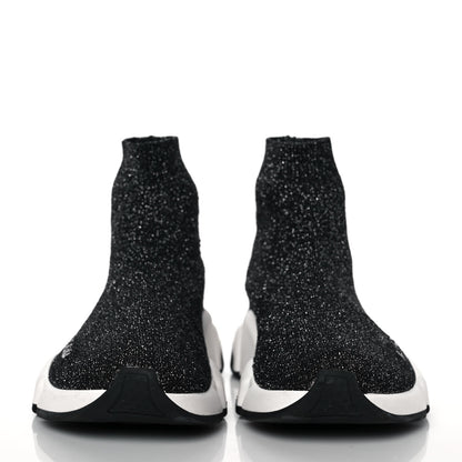 Balenciaga Knit Metal Womens Speed Sneakers 35 Black Gold 2 of 7