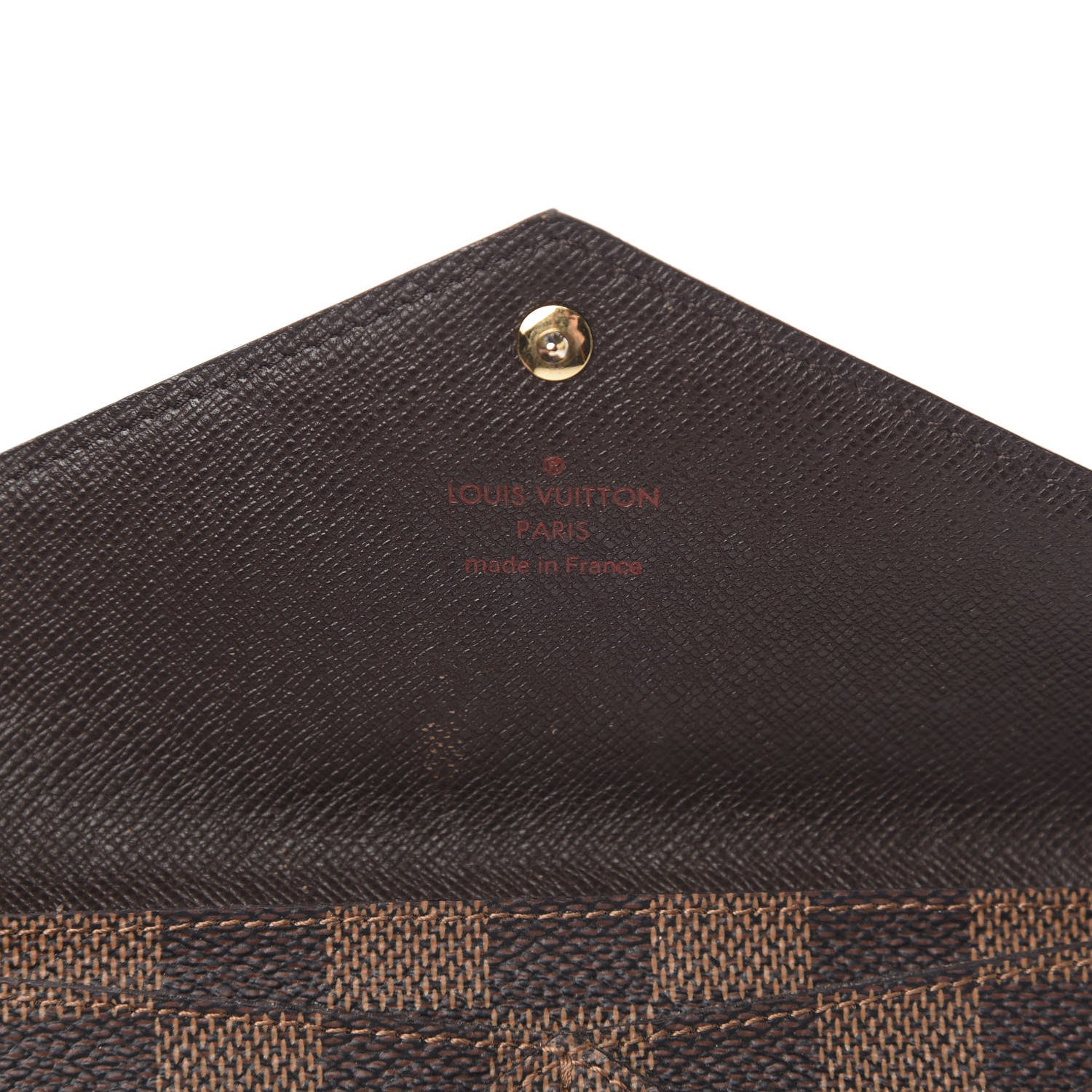 Louis Vuitton Damier Ebene Long Origami Wallet 6 of 11