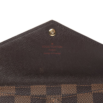 Louis Vuitton Damier Ebene Long Origami Wallet 6 of 11
