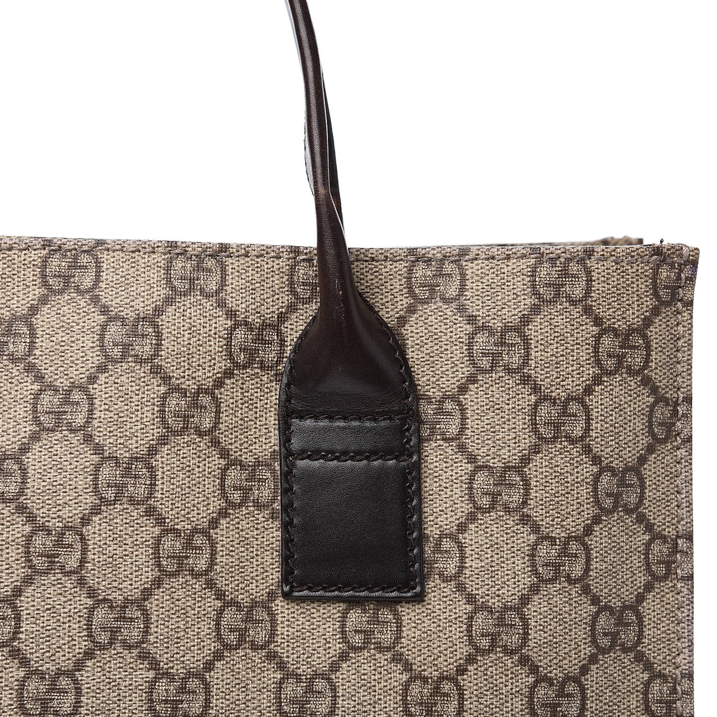 GG Plus Monogram Small Vertical Tote Dark Brown