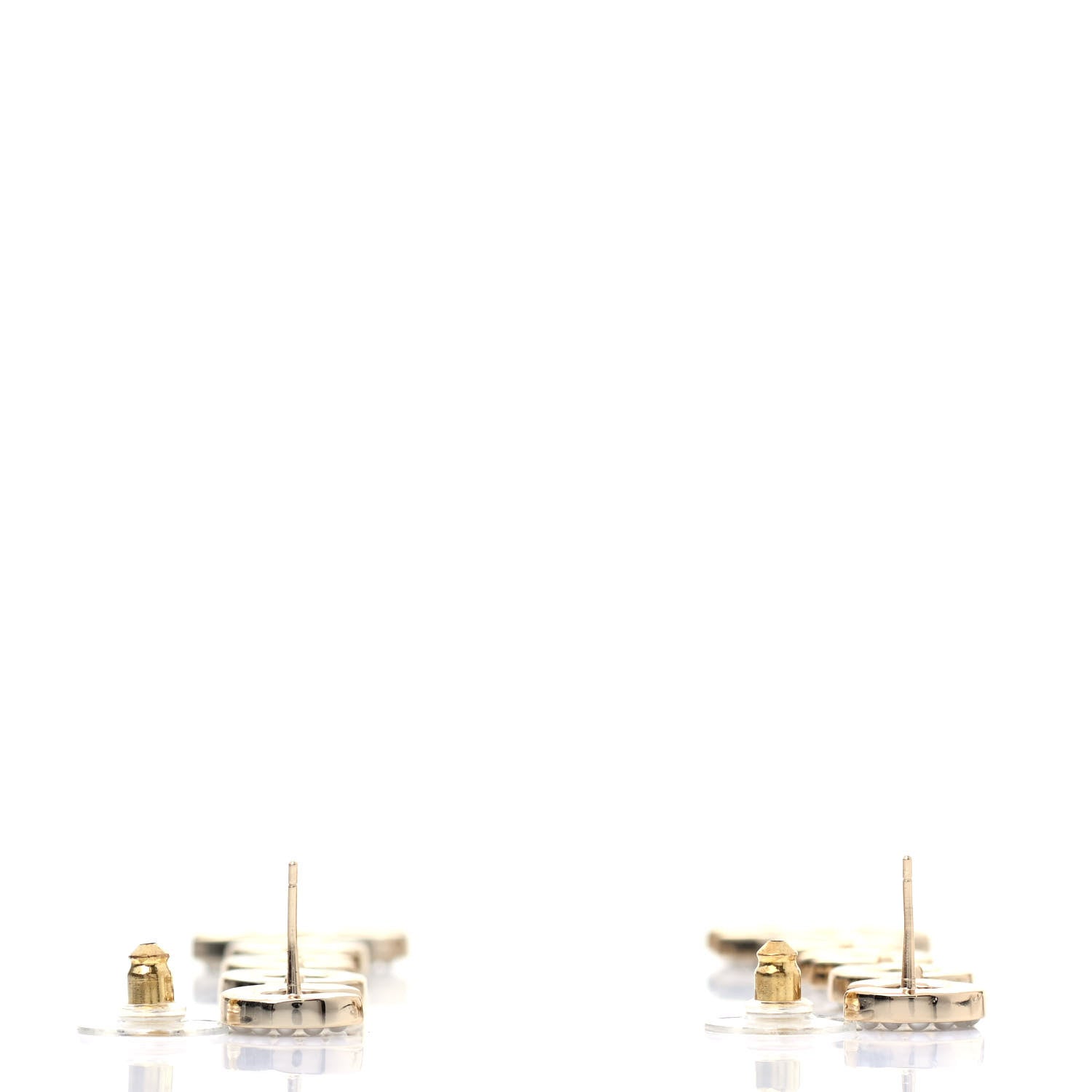 Chanel Pearl Coco Drop Earrings Gold 3 of 4