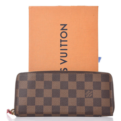 Louis Vuitton Damier Ebene Clemence Wallet Cherry 8 of 8
