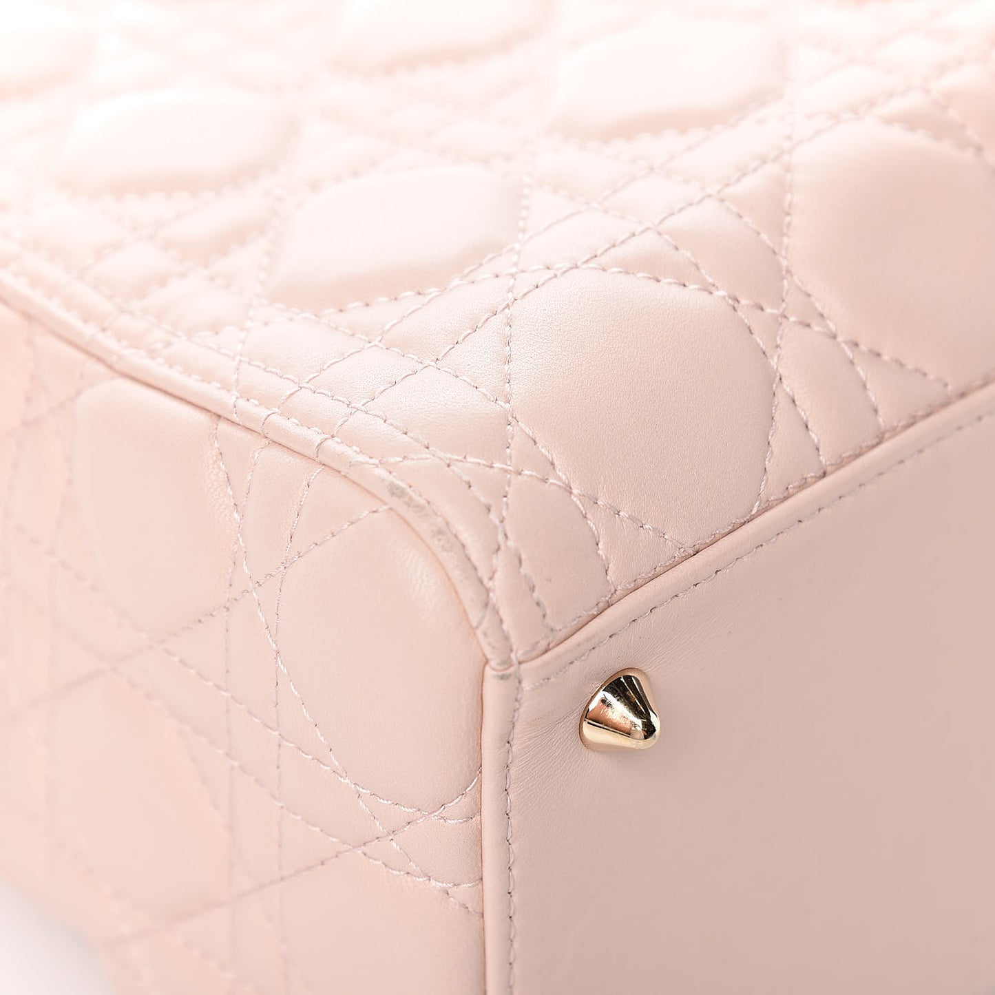 Lambskin Cannage Medium Lady Dior Light Pink
