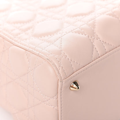 Christian Dior Lambskin Cannage Medium Lady Dior Light Pink 9 of 18