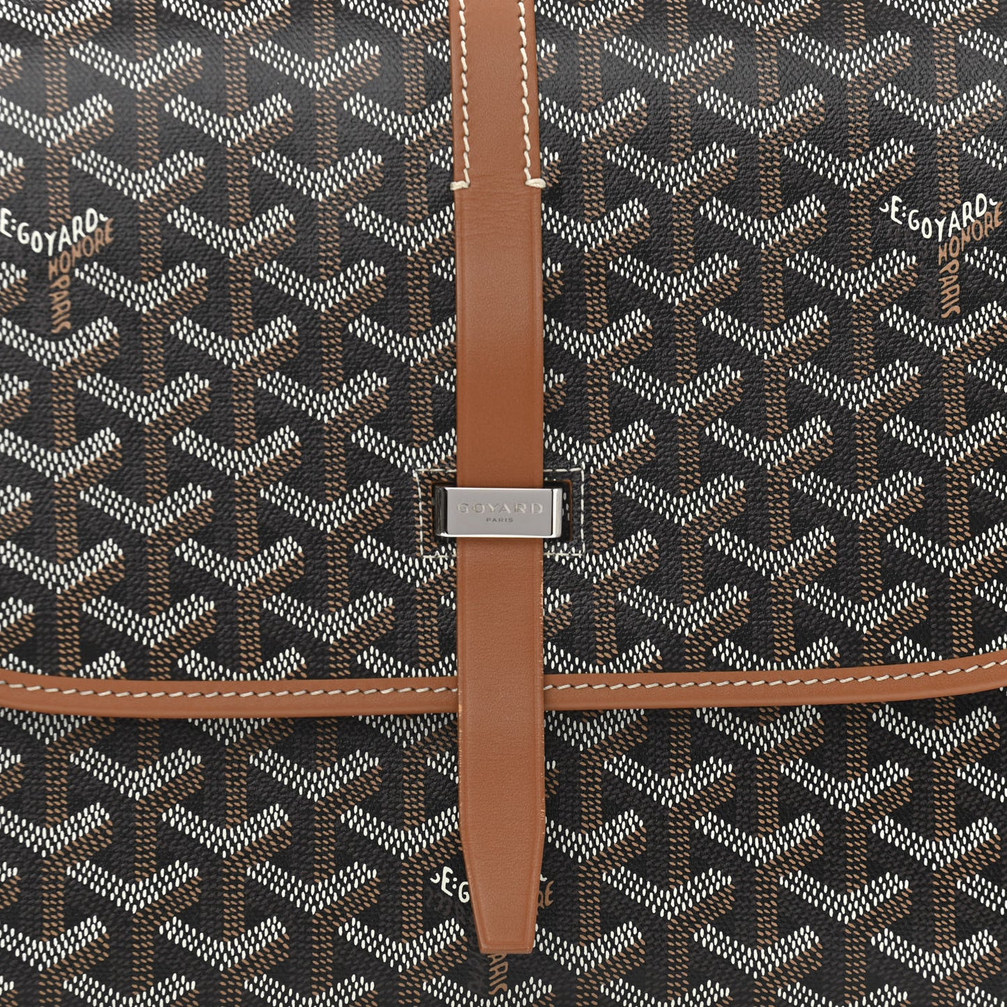 Goyardine Belvedere II MM Messenger Bag Black Gold
