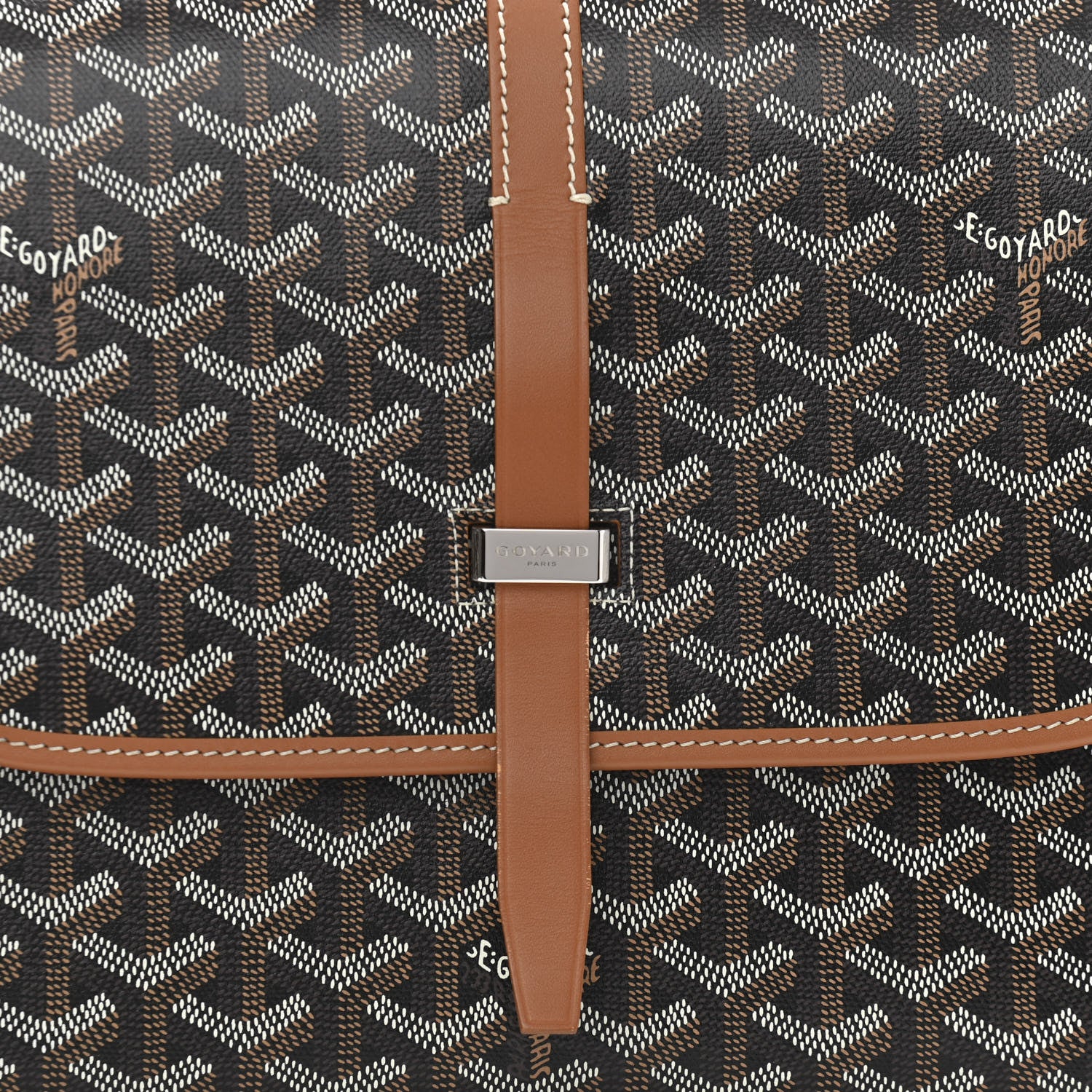 Goyard Goyardine Belvedere II MM Messenger Bag Black Gold 7 of 10