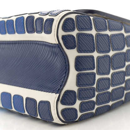 Louis Vuitton Epi Savane Twist Shoulder Bag MM Blue 9 of 10