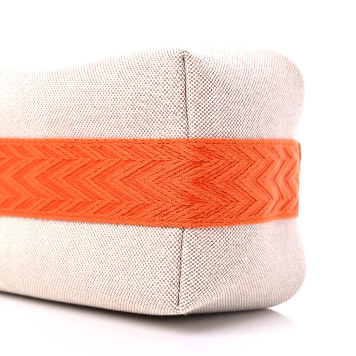 Canvas Small Bride-A-Brac Pouch Natural Orange