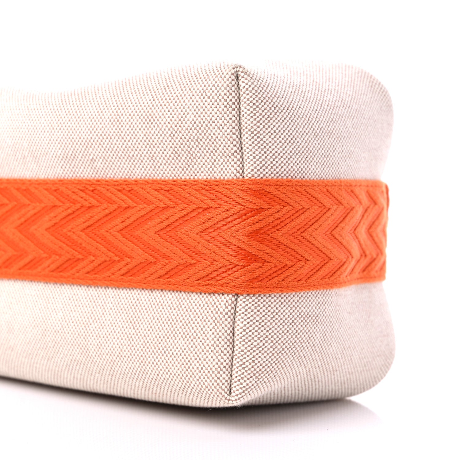 Hermes Canvas Small Bride-A-Brac Pouch Natural Orange 8 of 8