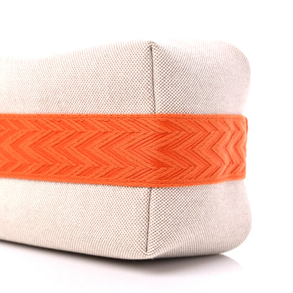 Hermes Canvas Small Bride-A-Brac Pouch Natural Orange 8 of 8