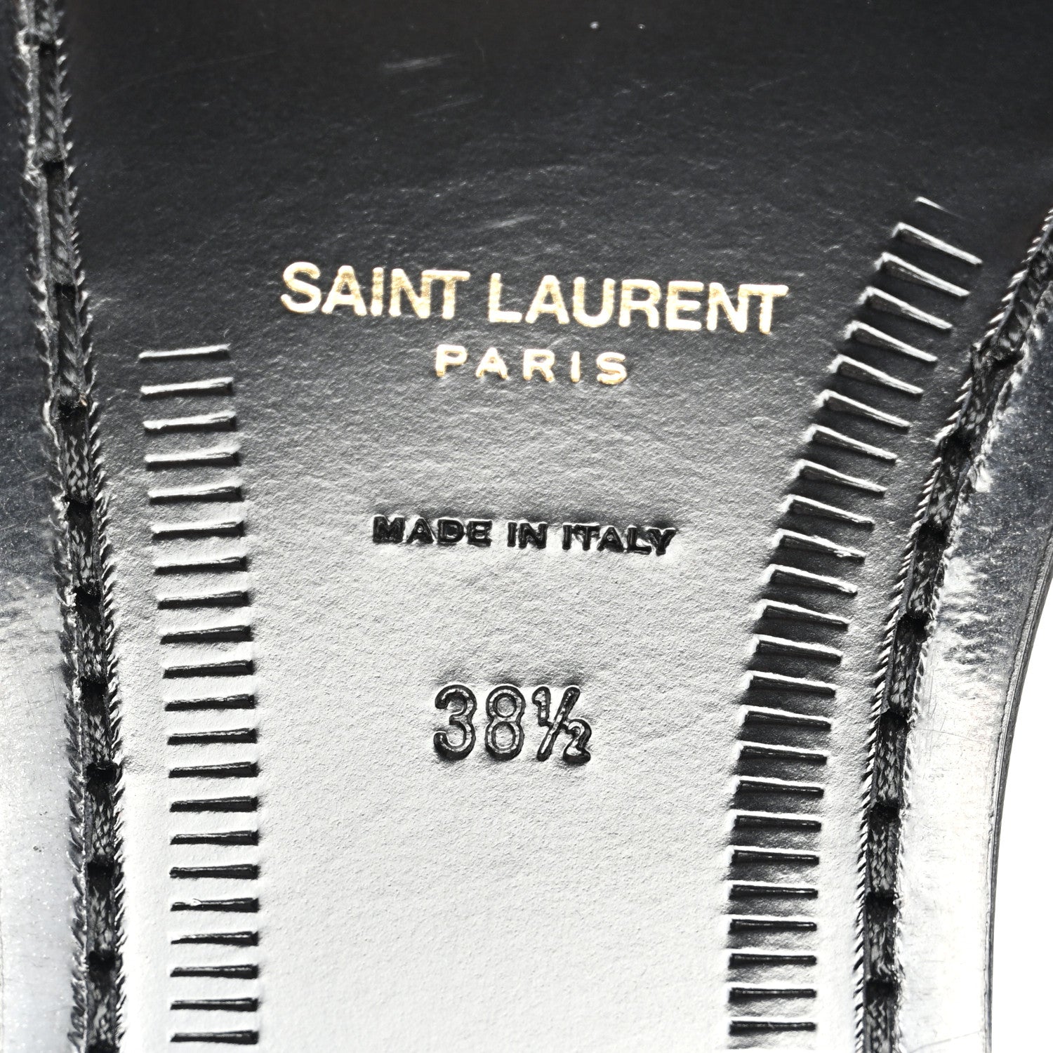 Saint Laurent Calfskin Penny Loafers 38.5 Pearl 6 of 10