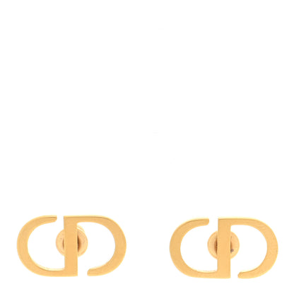 Christian Dior Metal Petit CD Stud Earrings Gold 1 of 5