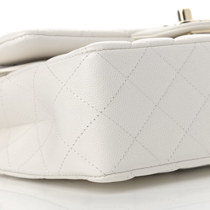 Chanel Caviar Quilted Small Double Flap White 8 of 10