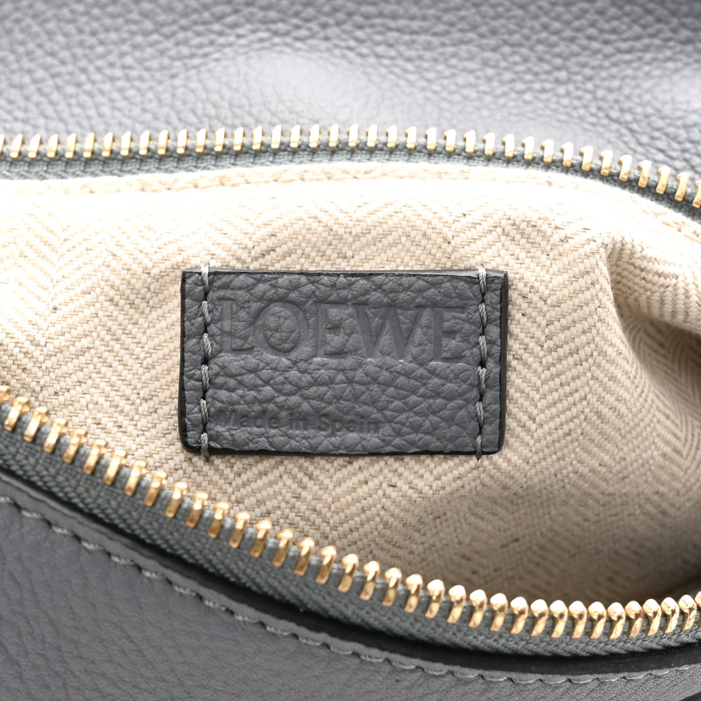 Calfskin Medium Puzzle Bag Grey