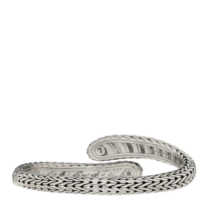 John Hardy Sterling Silver Classic Chain Small Bypass Kick Cuff Bracelet 2 of 3