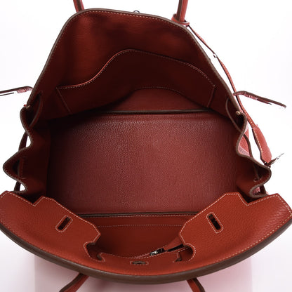 Hermes Taurillon Clemence Birkin 35 Sanguine 8 of 32