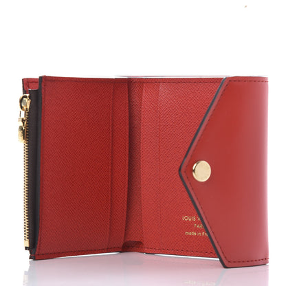 Louis Vuitton Damier Ebene Zoe Wallet Cherry 5 of 9