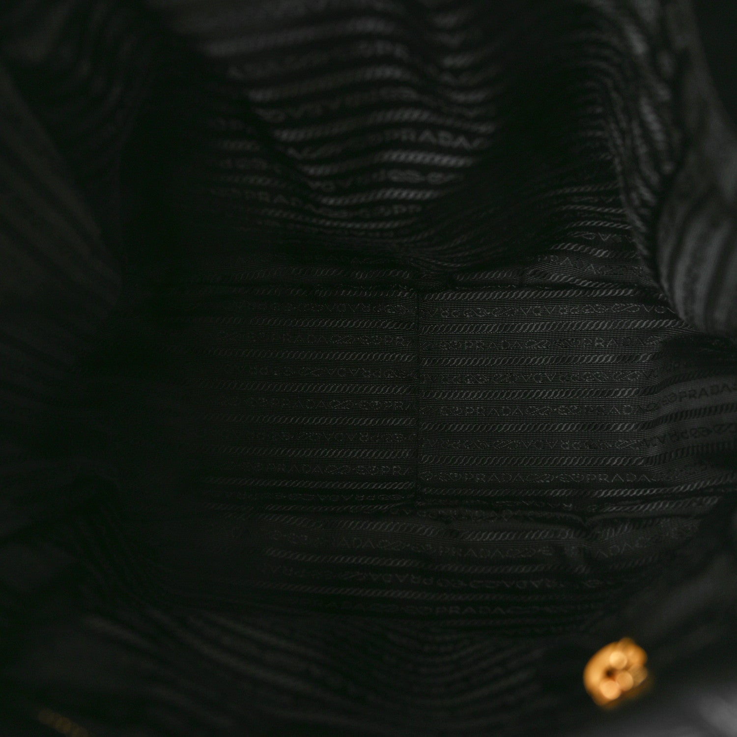 Prada Soft Calf Shopping Tote Black 5 of 9